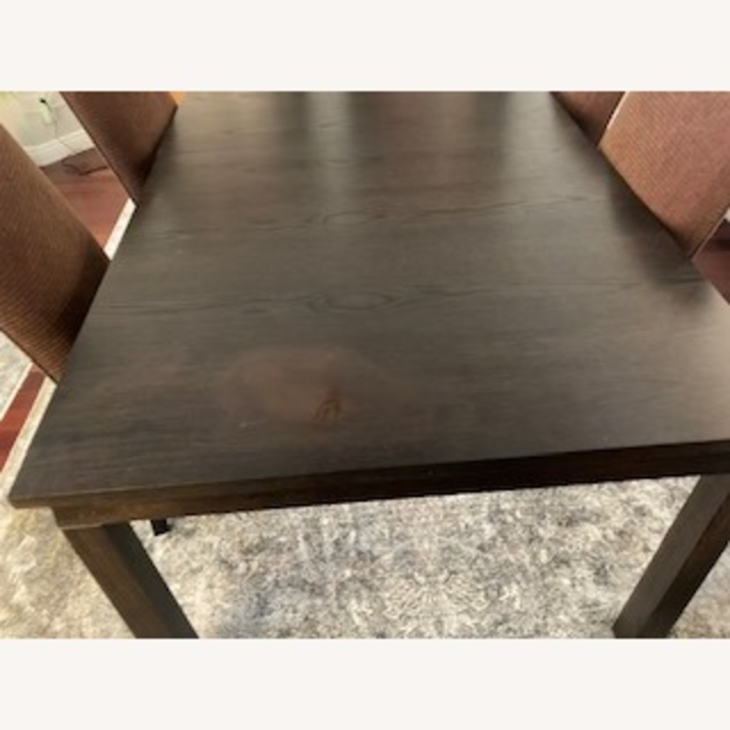 Crate & Barrel Dark Brown Wood Dining Table - image-2