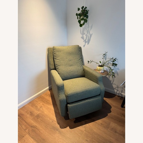 Used Namesake Green Boucle Nursing Chair for sale on AptDeco