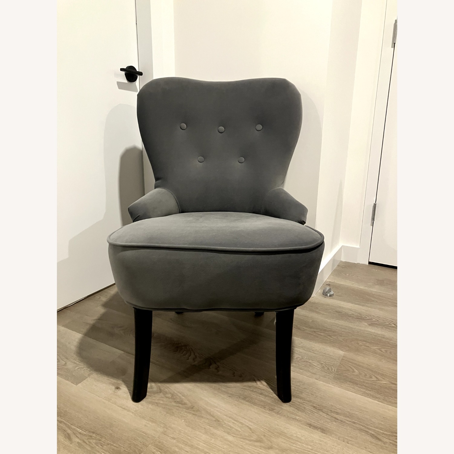 IKEA Remsta Dark Gray Fabric Armchair - image-1