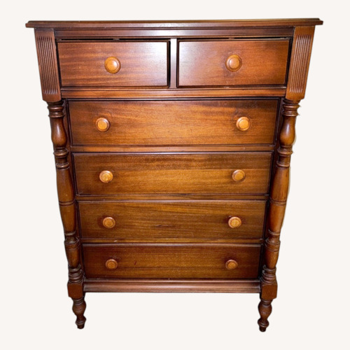 Used Davis Cabinet Company Dark Brown Wood Dresser for sale on AptDeco