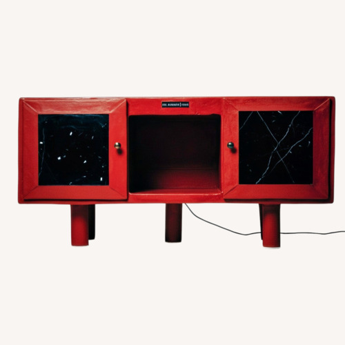 Used Red Concrete Sideboard for sale on AptDeco