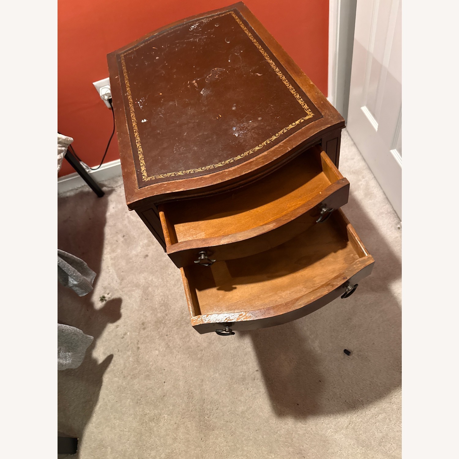 Dark Brown Wood Nightstands - image-6