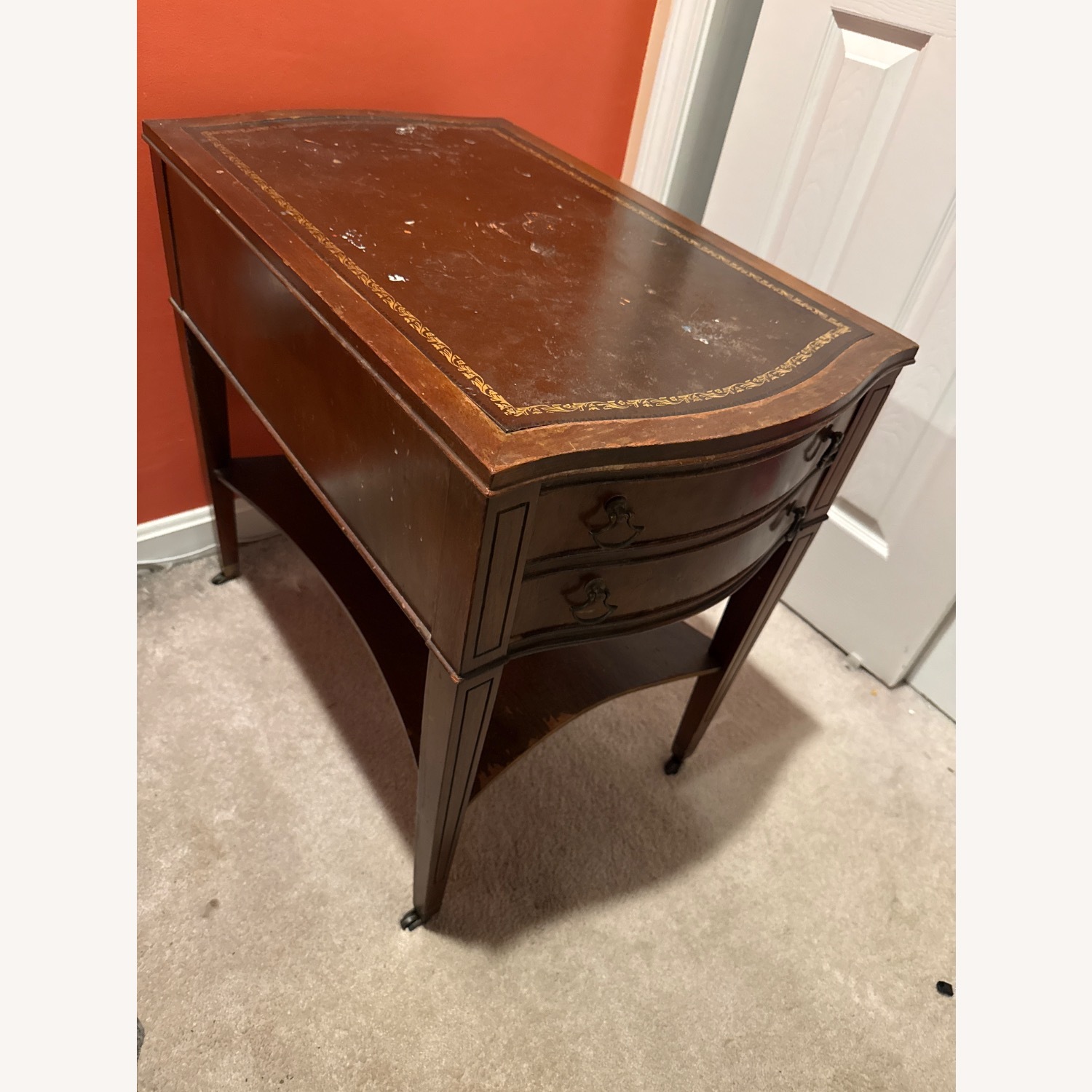 Dark Brown Wood Nightstands - image-2