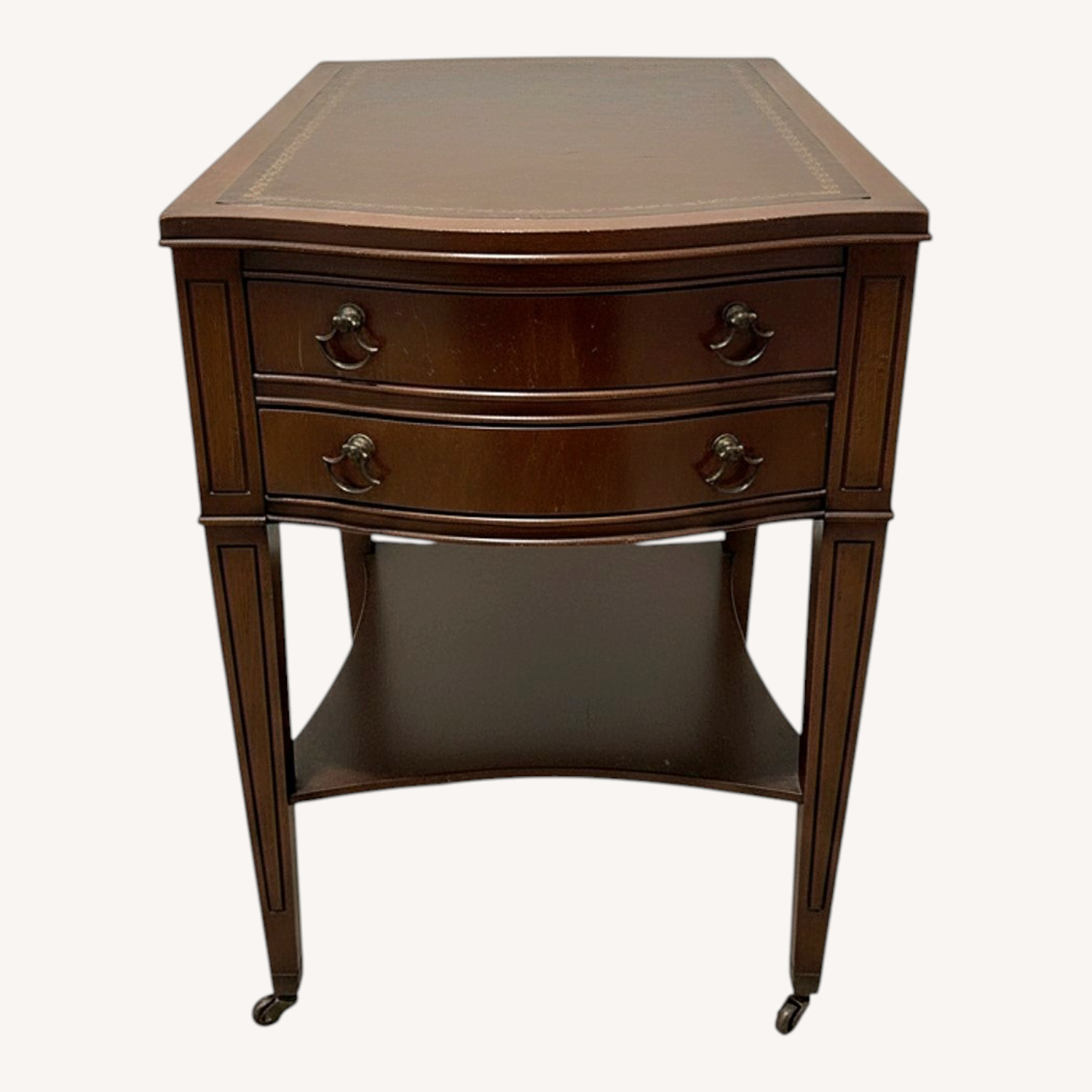 Dark Brown Wood Nightstands - image-0