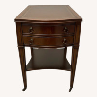 Dark Brown Wood Nightstands