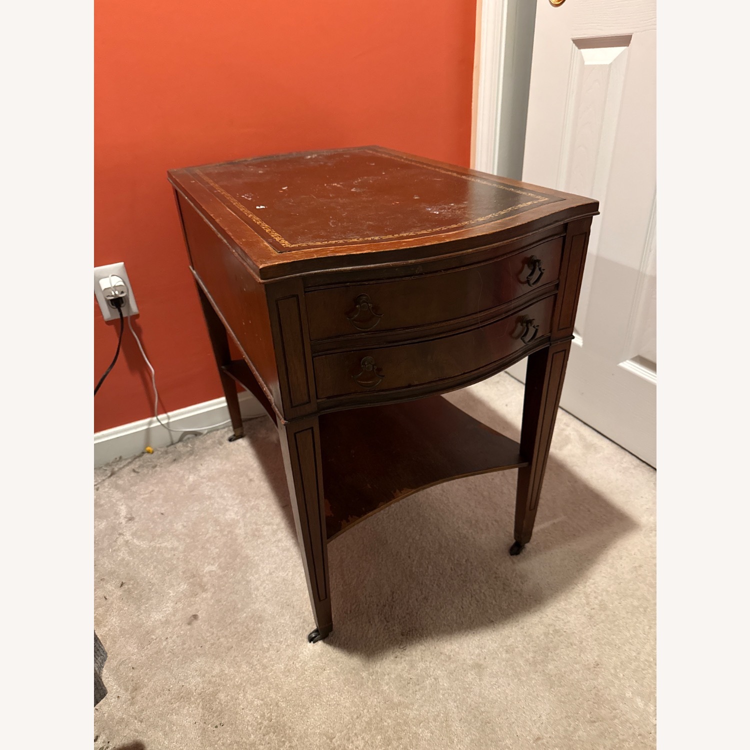 Dark Brown Wood Nightstands - image-3