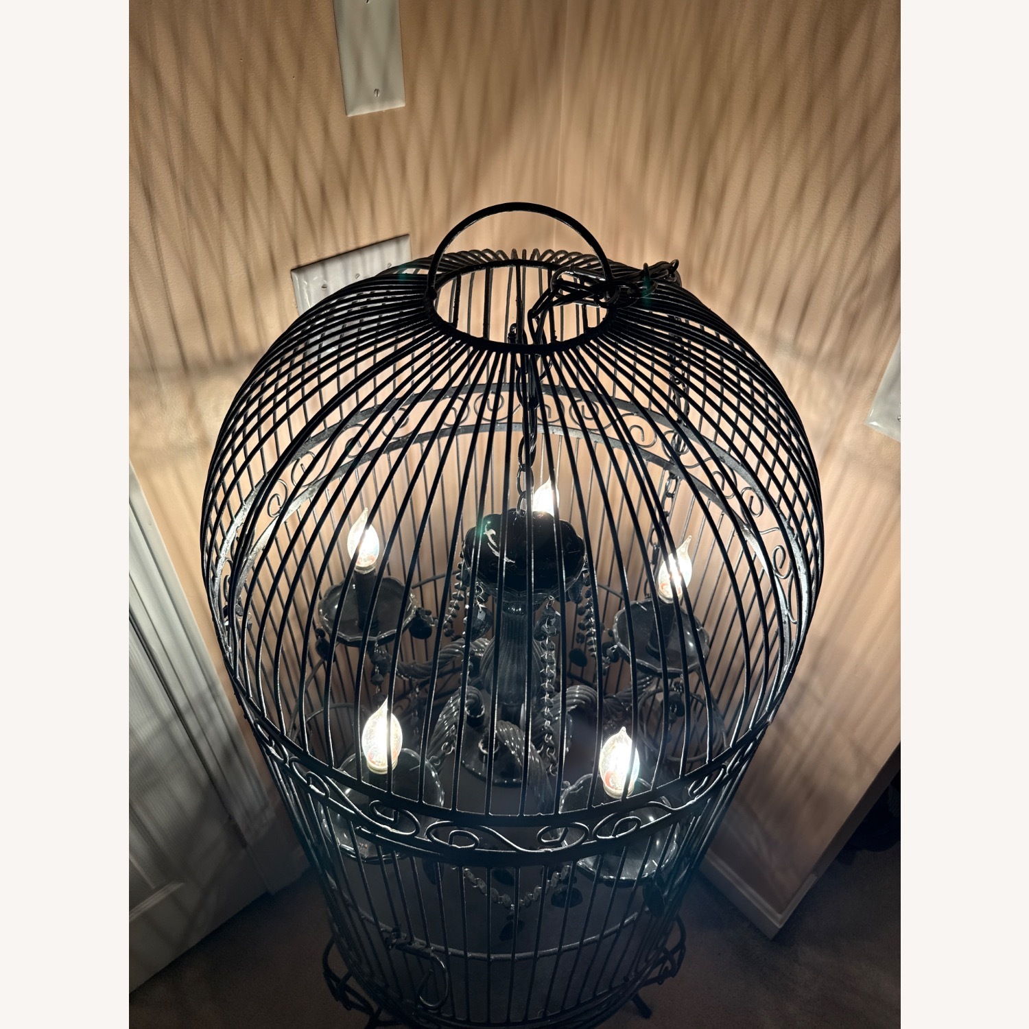 Vintage/Antique Black Floor Lamp - image-4