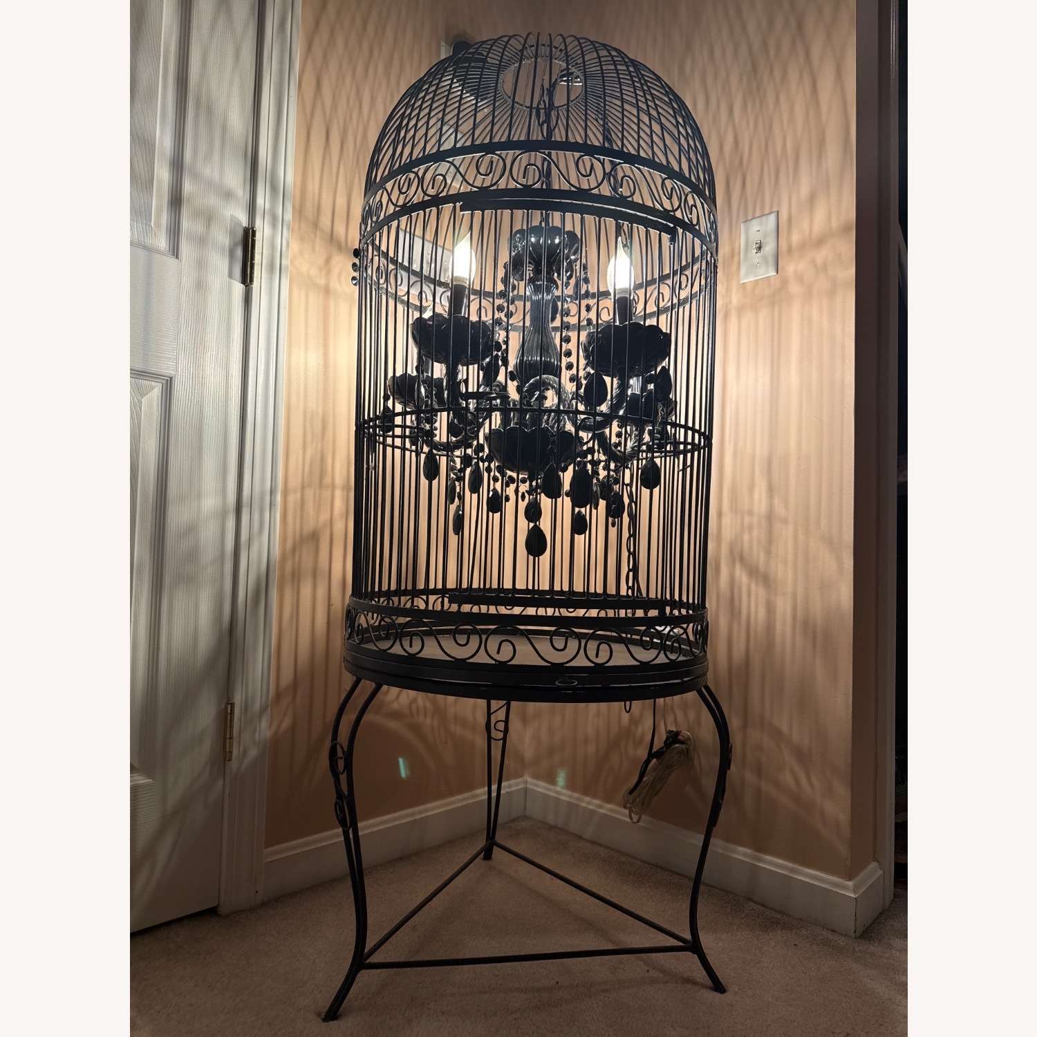 Vintage/Antique Black Floor Lamp - image-5