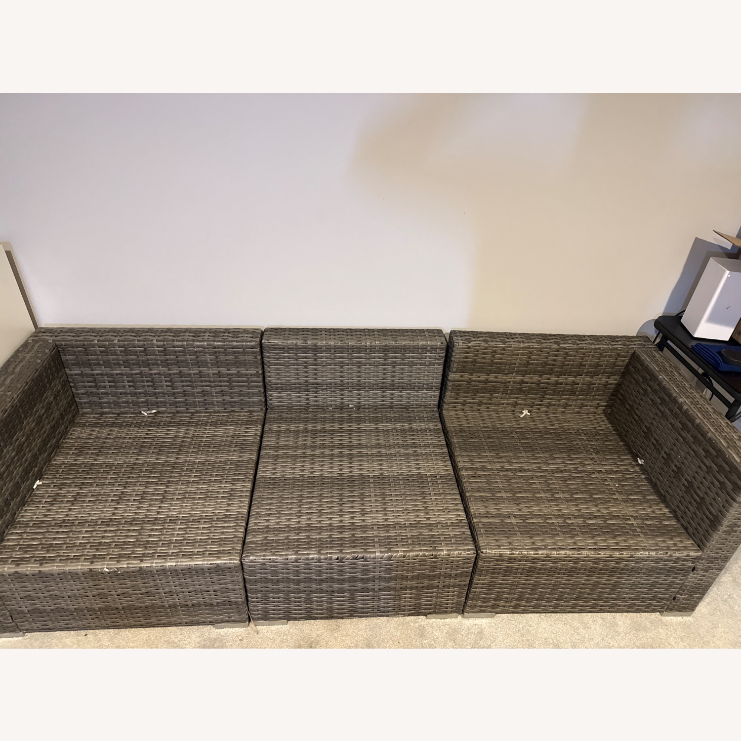 Dark Brown Plastic Patio Furniture - image-3