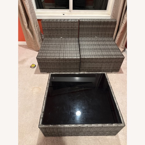 Used Dark Brown Plastic Patio Furniture for sale on AptDeco