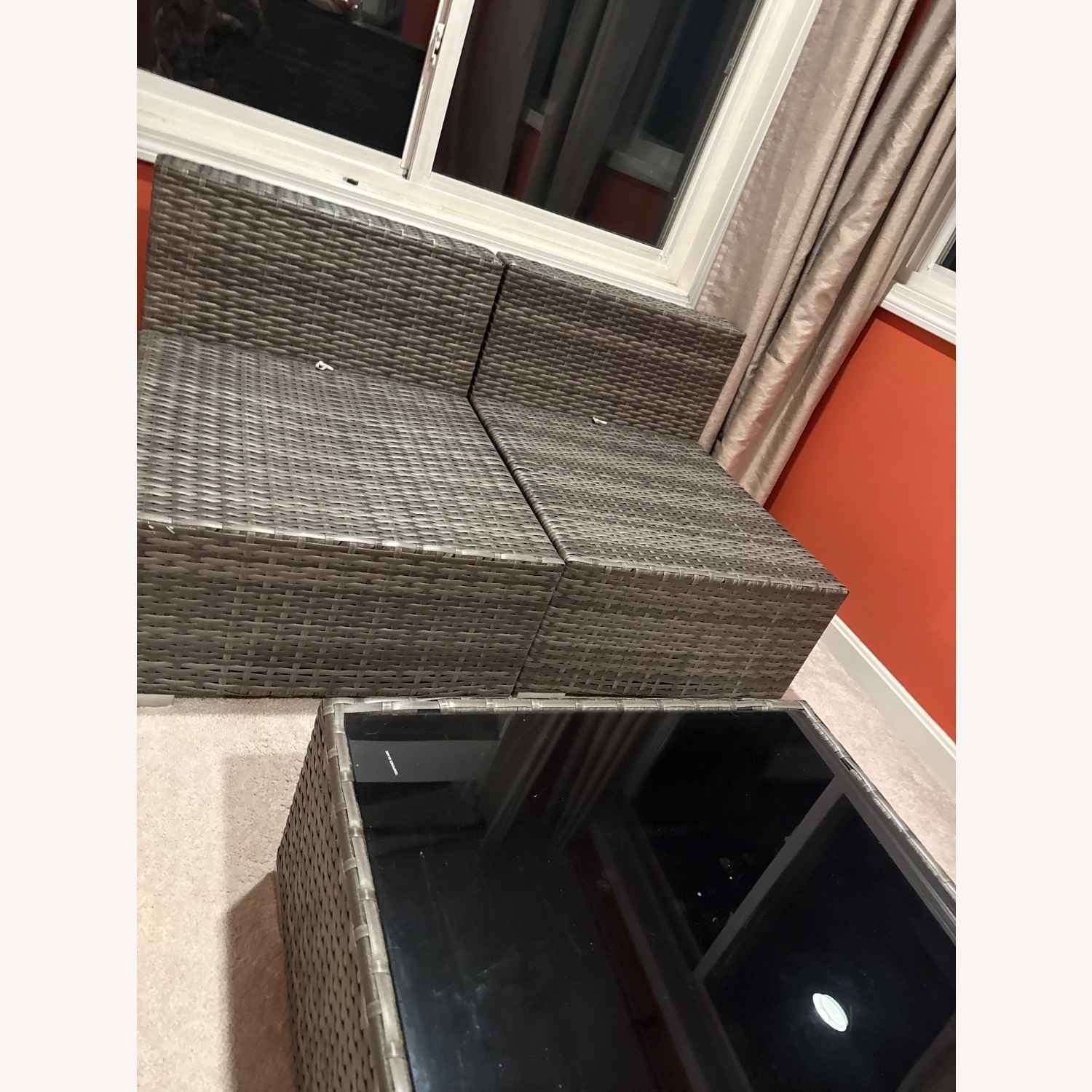 Dark Brown Plastic Patio Furniture - image-5