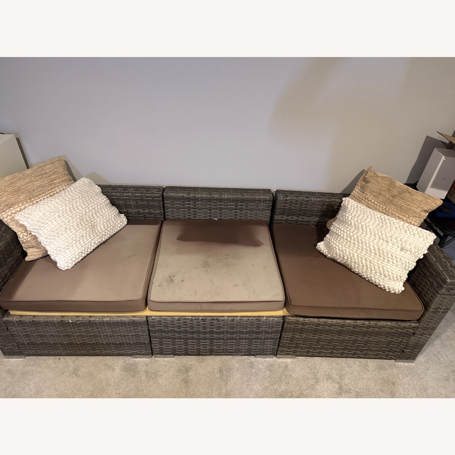 Dark Brown Plastic Patio Furniture - image-2