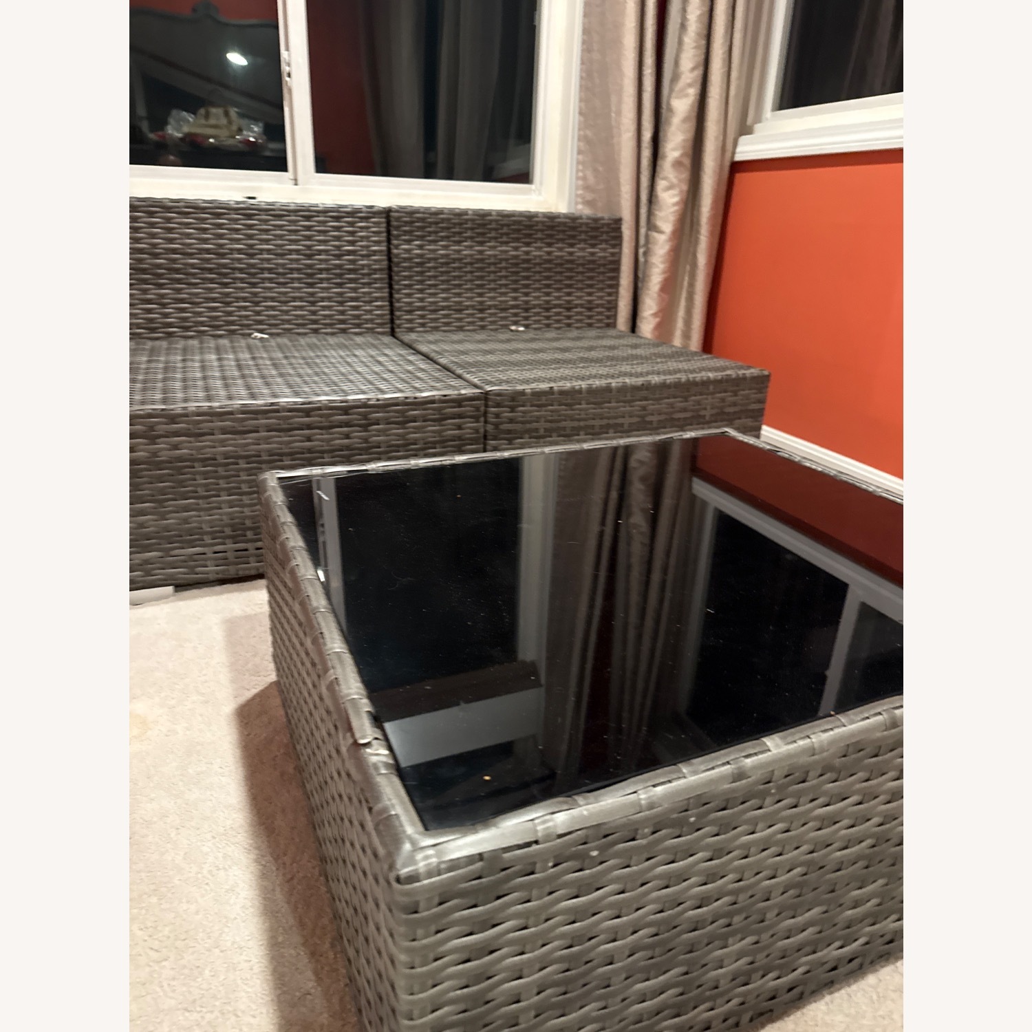 Dark Brown Plastic Patio Furniture - image-4