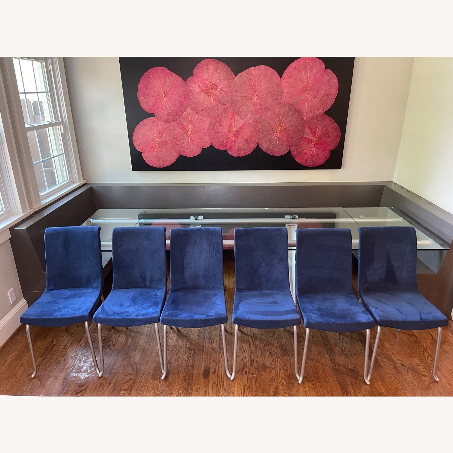 Roche Bobois Extendable Glass Table and Chairs - image-3