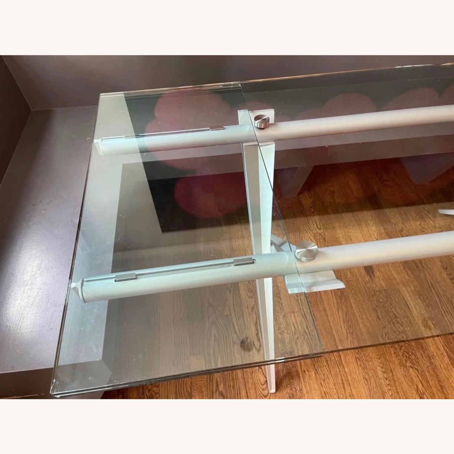 Roche Bobois Extendable Glass Table and Chairs - image-5