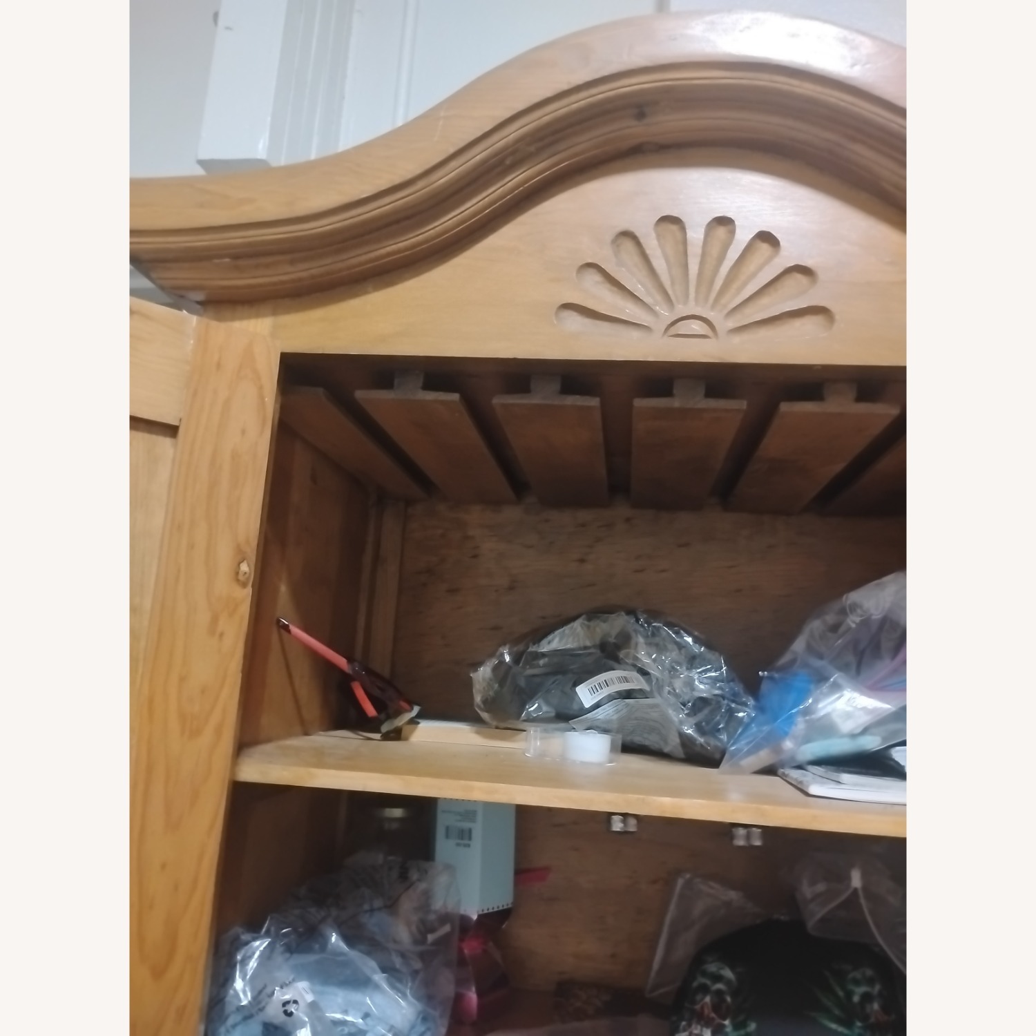 Colonial Oak Hutch - image-4