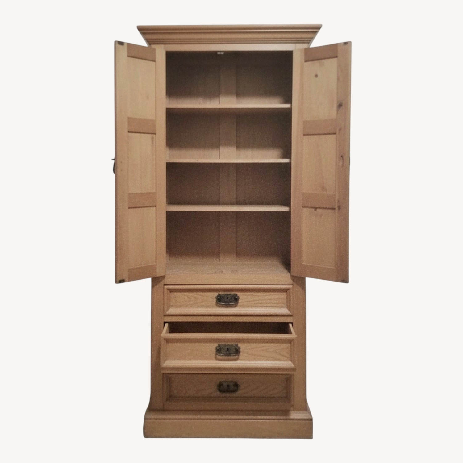 Colonial Oak Hutch - image-0