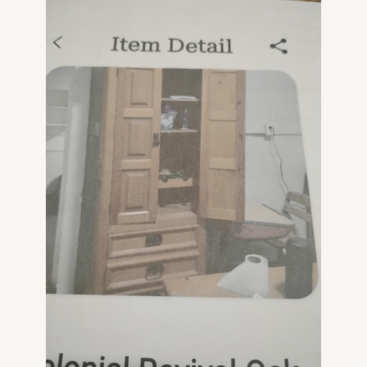 Colonial Oak Hutch - image-1