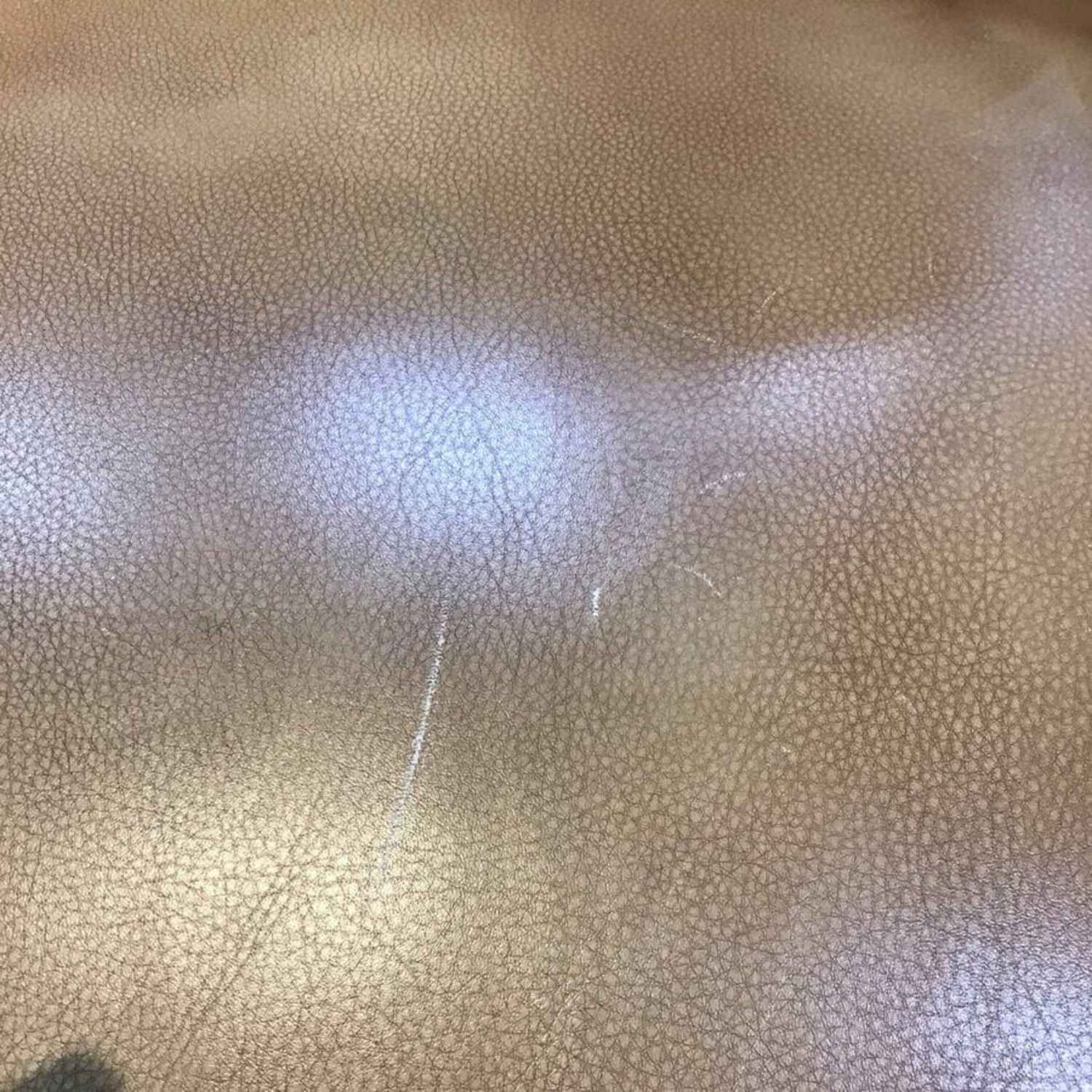 Pushback Leather Roll-Arm Recliner - image-6