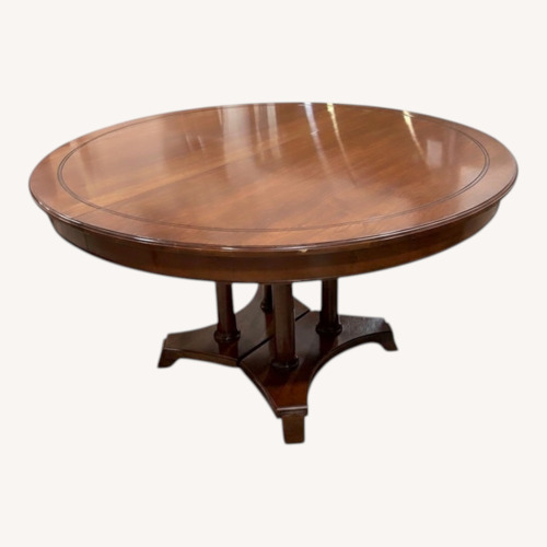 Used Stickley Pedestal Solid Wood Dining Table for sale on AptDeco
