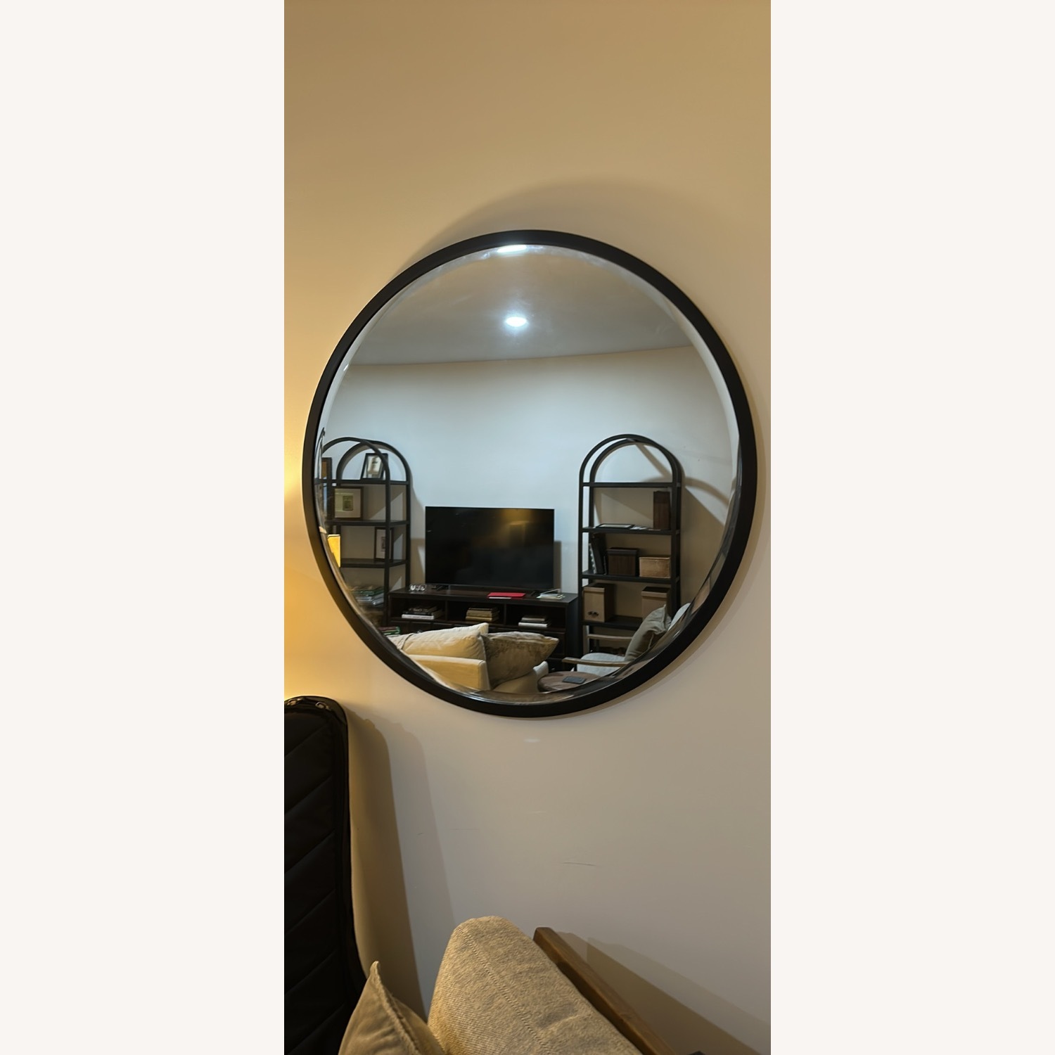 Pottery Barn Layne Round Wall Mirror - image-1