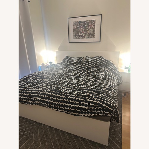 Used IKEA Malm White King Bed for sale on AptDeco