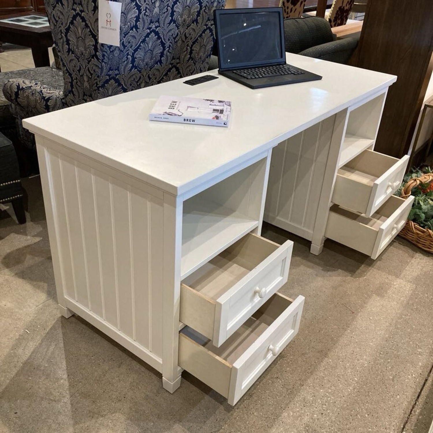 Pottery Barn Teen Beadboard Smart Storage Desk - image-6