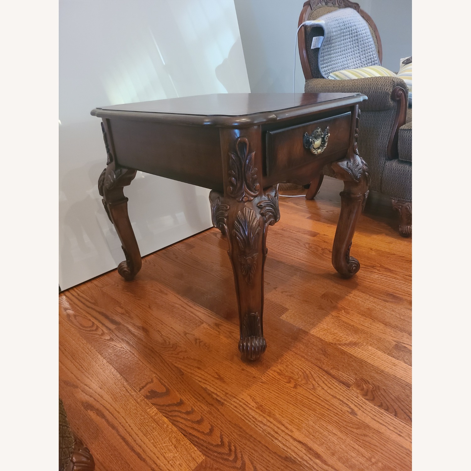 Broyhill Furniture Dark Brown Wood Side Tables - image-3