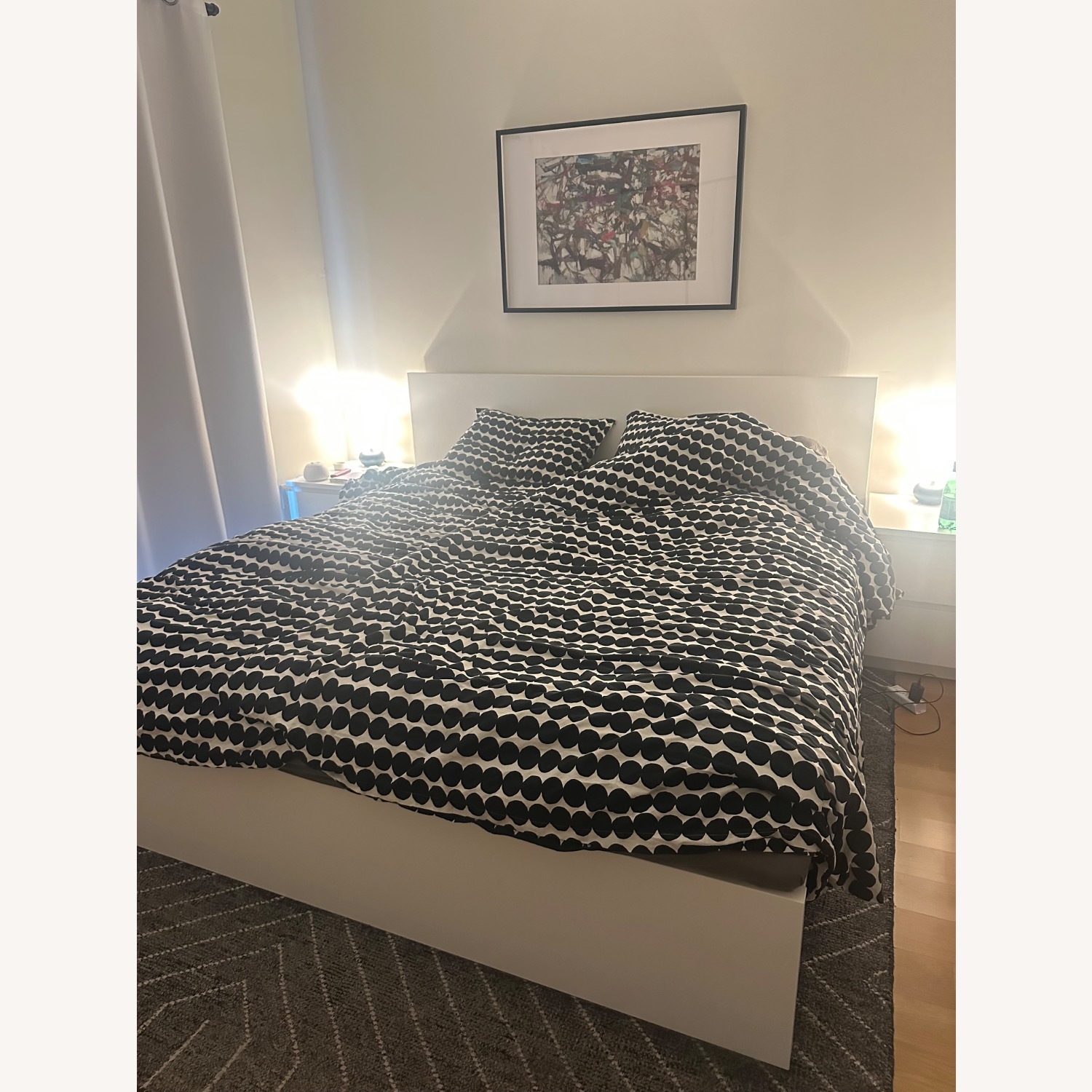 West Elm Blue Graduated Dot Area Rug 8' x 10' - image-3