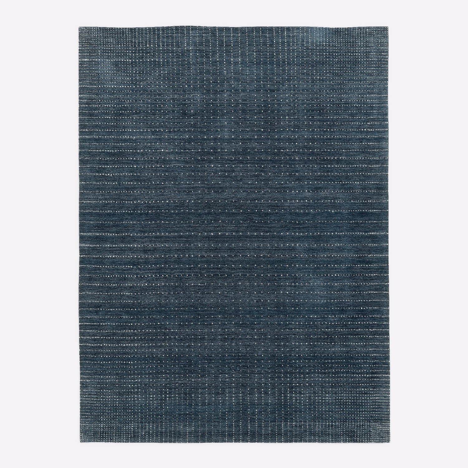 West Elm Blue Graduated Dot Area Rug 8' x 10' - image-5