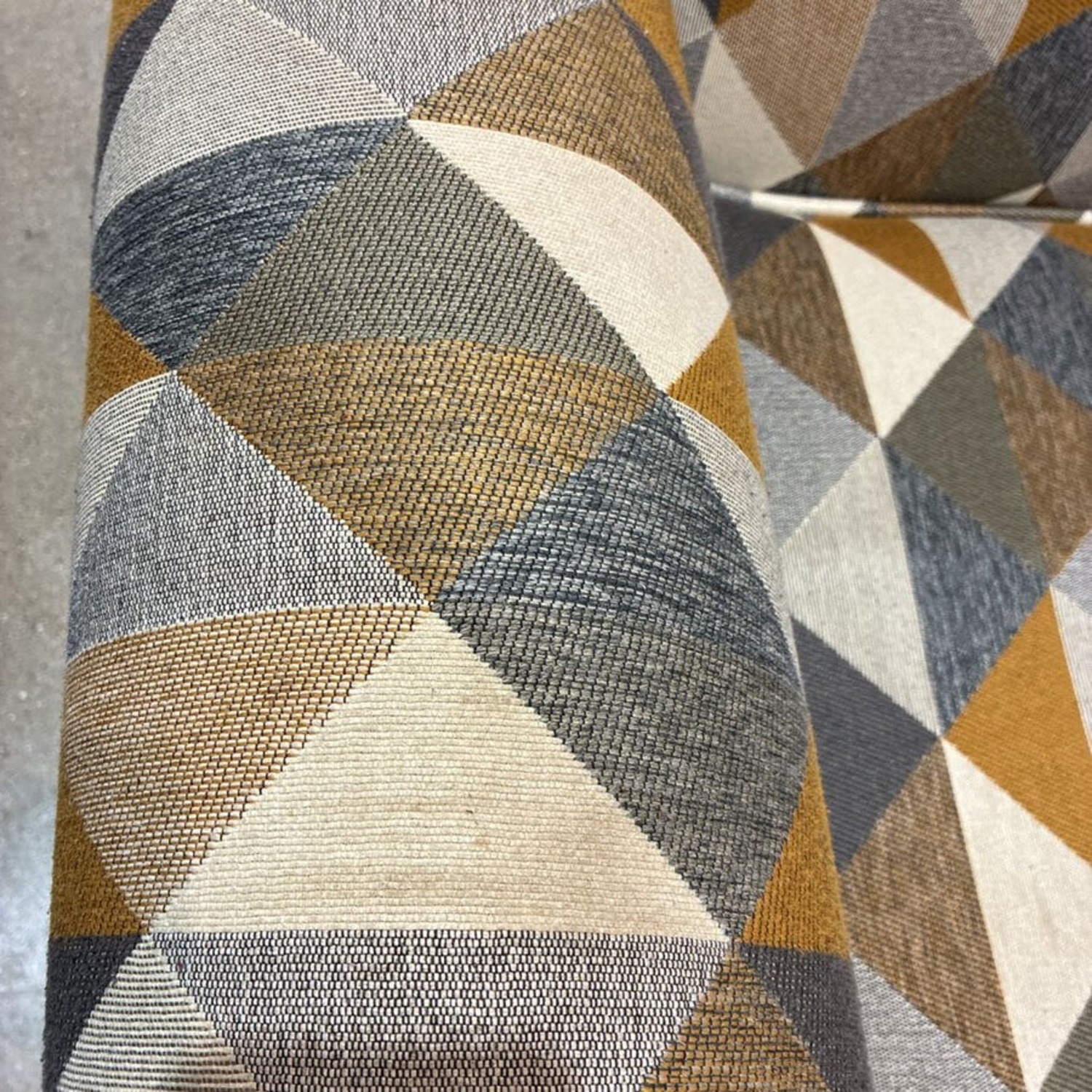 Geometric Pattern Accent Chair w Ottoman - image-15