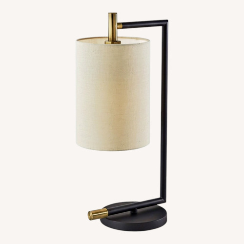 Used One Kings Lane Rowan Black Brass Table Lamp for sale on AptDeco