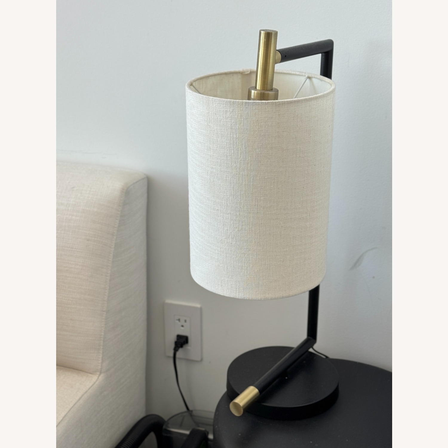 One Kings Lane Rowan Black Brass Table Lamp - image-1