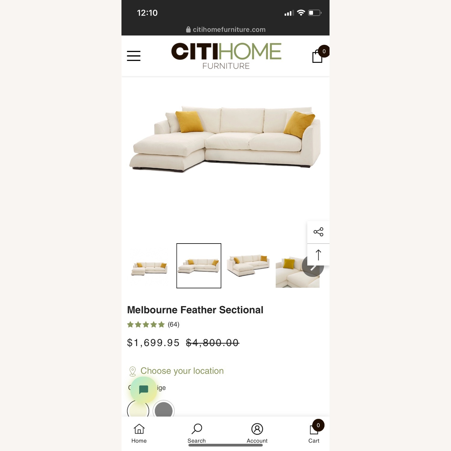 Melbourne Feather Sectional  - image-3