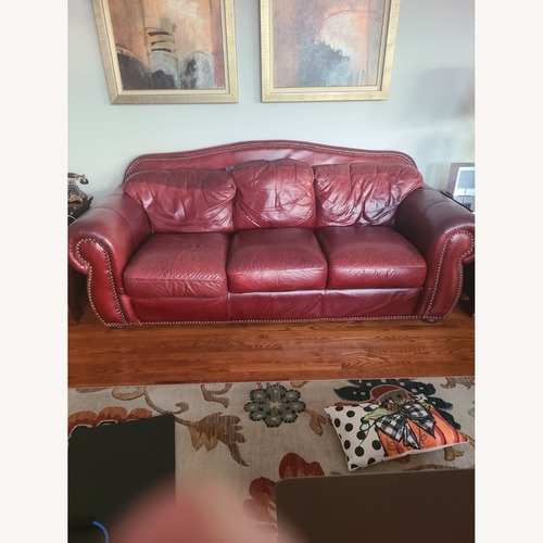 Used Leather 3+ Seater Sofa for sale on AptDeco