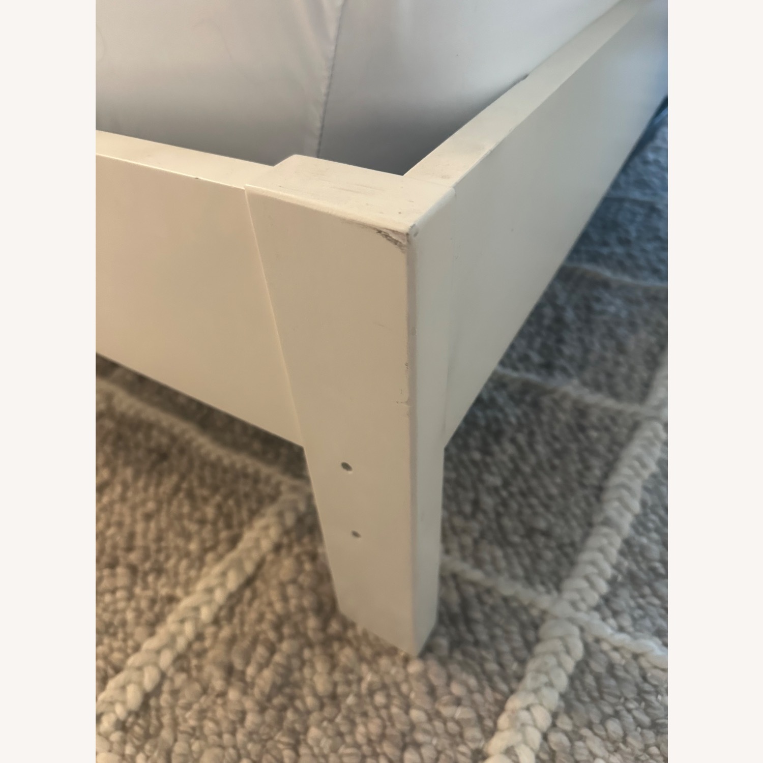 CB2 White Full Platform Bed - image-2
