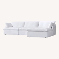 Cloud Modular Track Arm Right-Arm 4-Piece Chaise Sectional