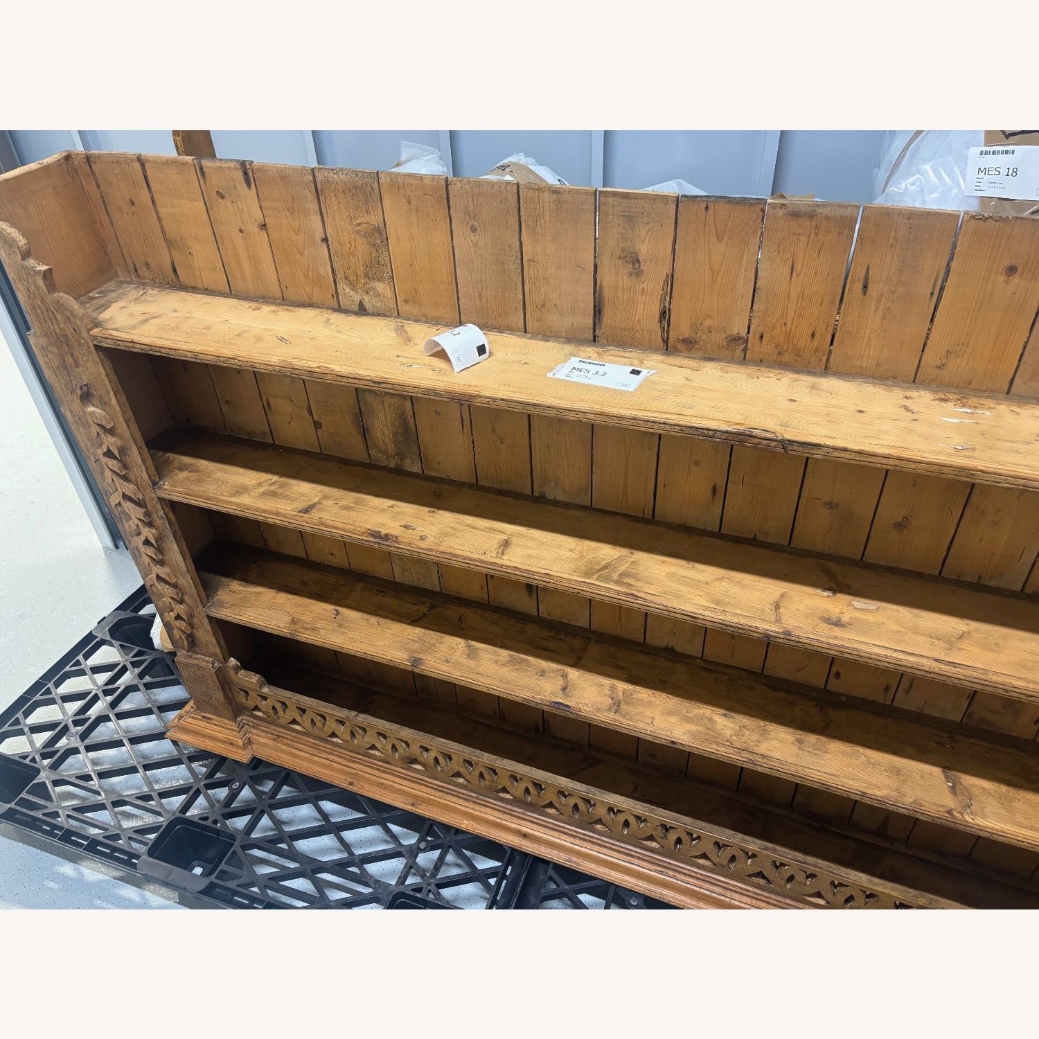 Antique Wood Armoire - image-4