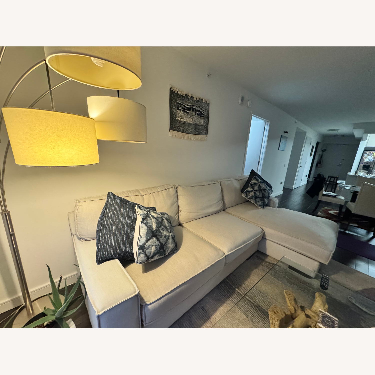 Neutral Hue Sectional Sofa - image-1