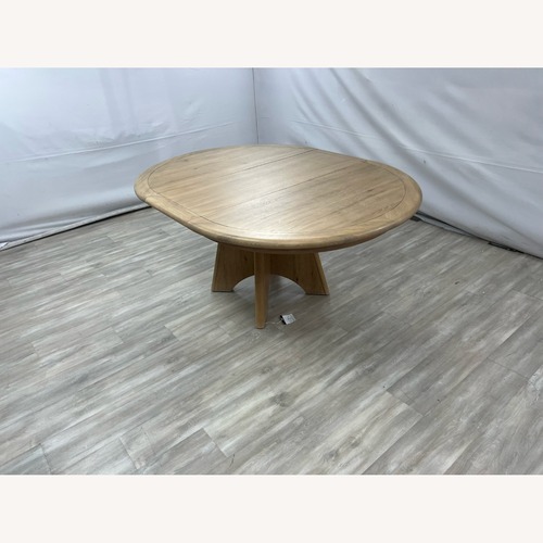 Used Birch Lane Hayes Round Extendable Dining Table  for sale on AptDeco