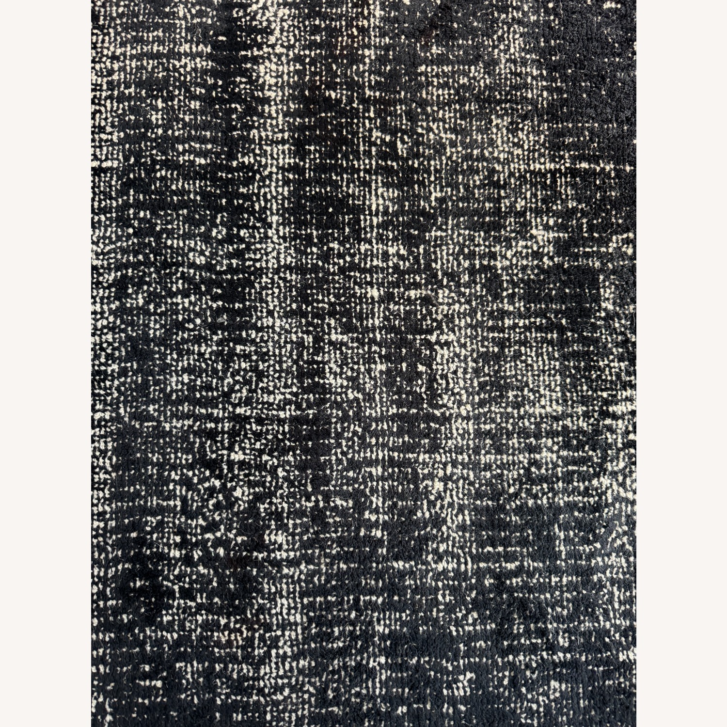 Crate & Barrel Black Wool Blend Area Rug 5' x 8' - image-2