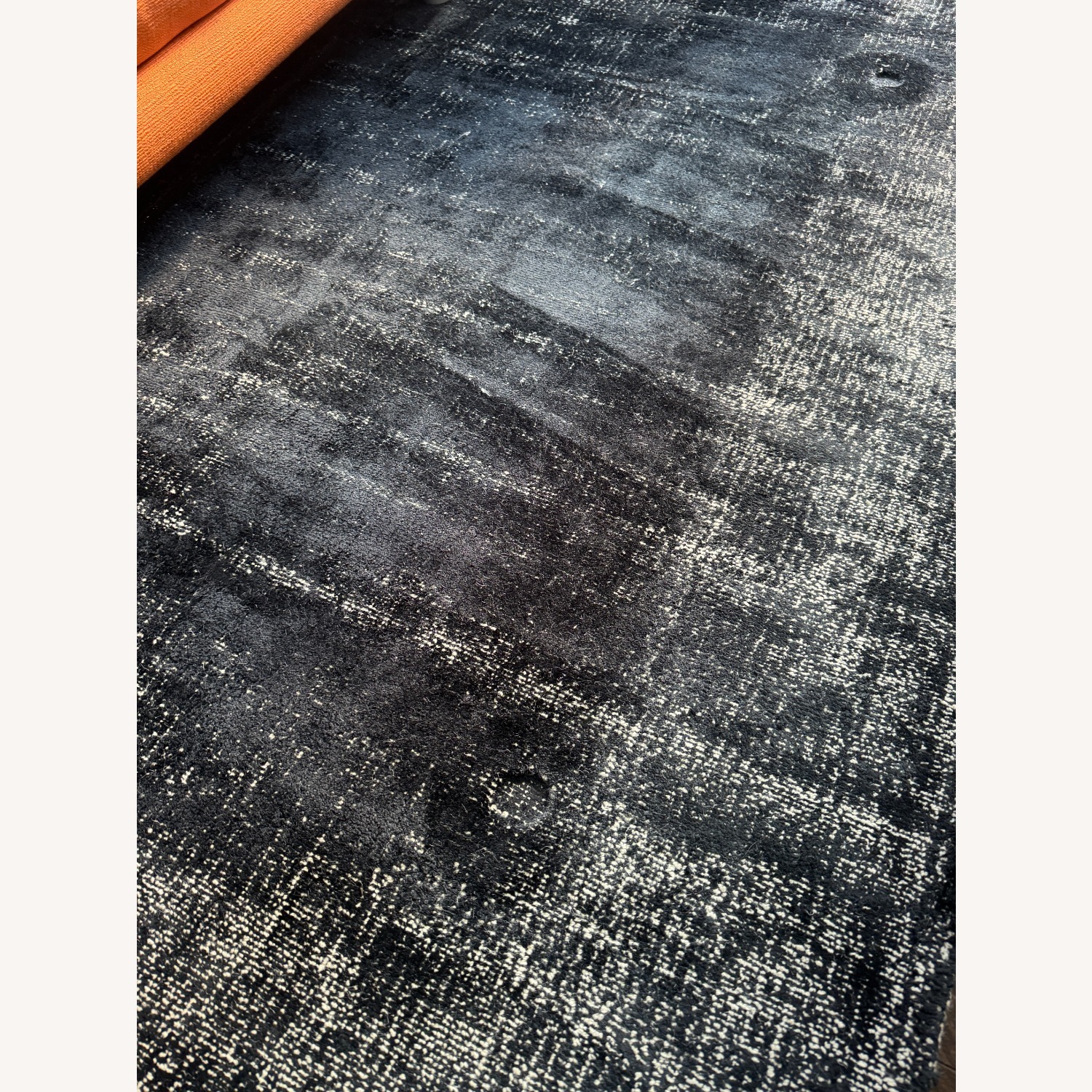 Crate & Barrel Black Wool Blend Area Rug 5' x 8' - image-3