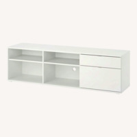 IKEA VIHALS White Wood Media Storage