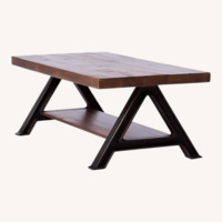 West Elm Natural Wood Coffee Table