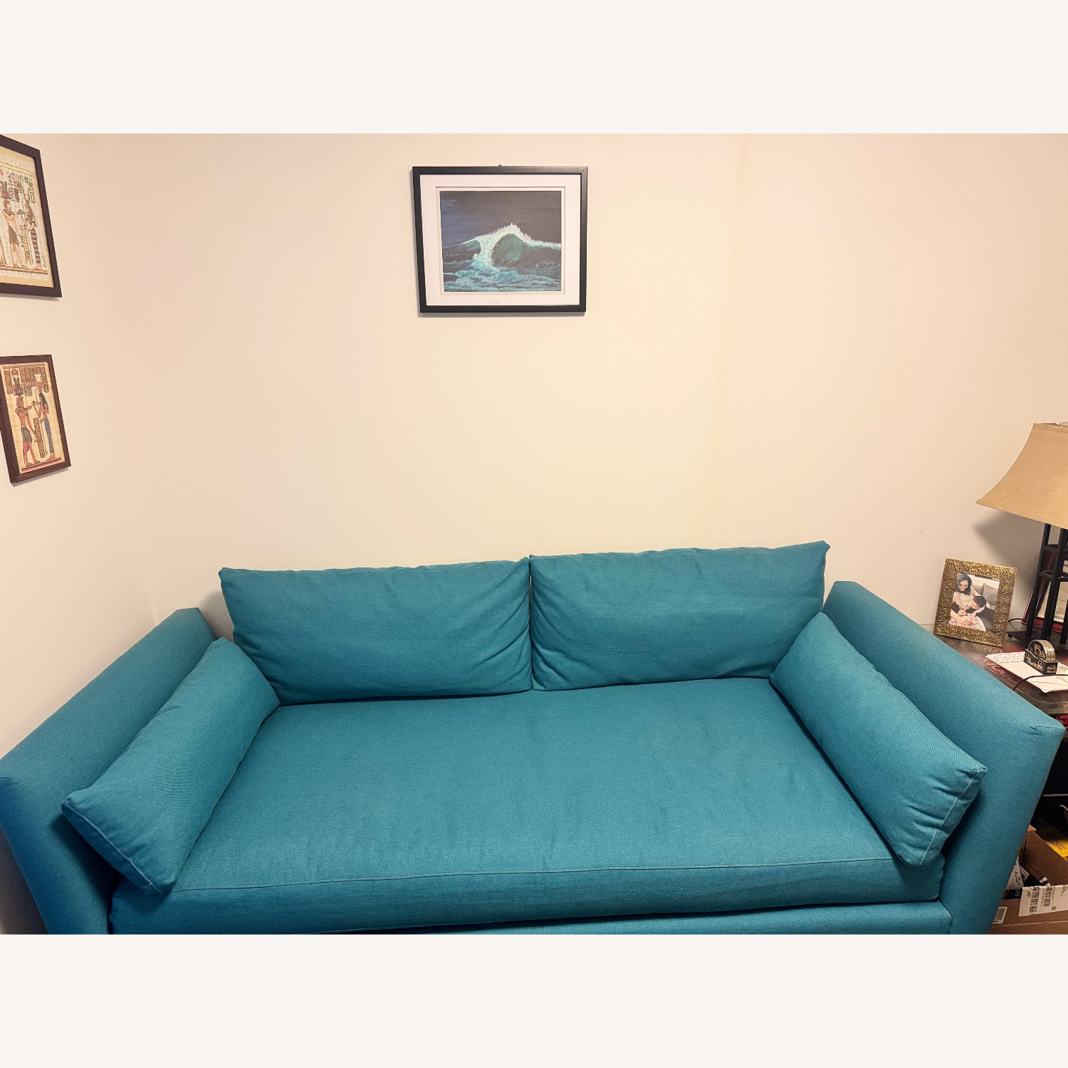 Crate & Barrel Green Pacific 80" Daybed - image-3