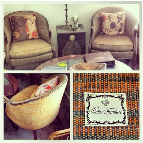 Used Pair of Baker Furniture Dark Brown Armchair for sale on AptDeco