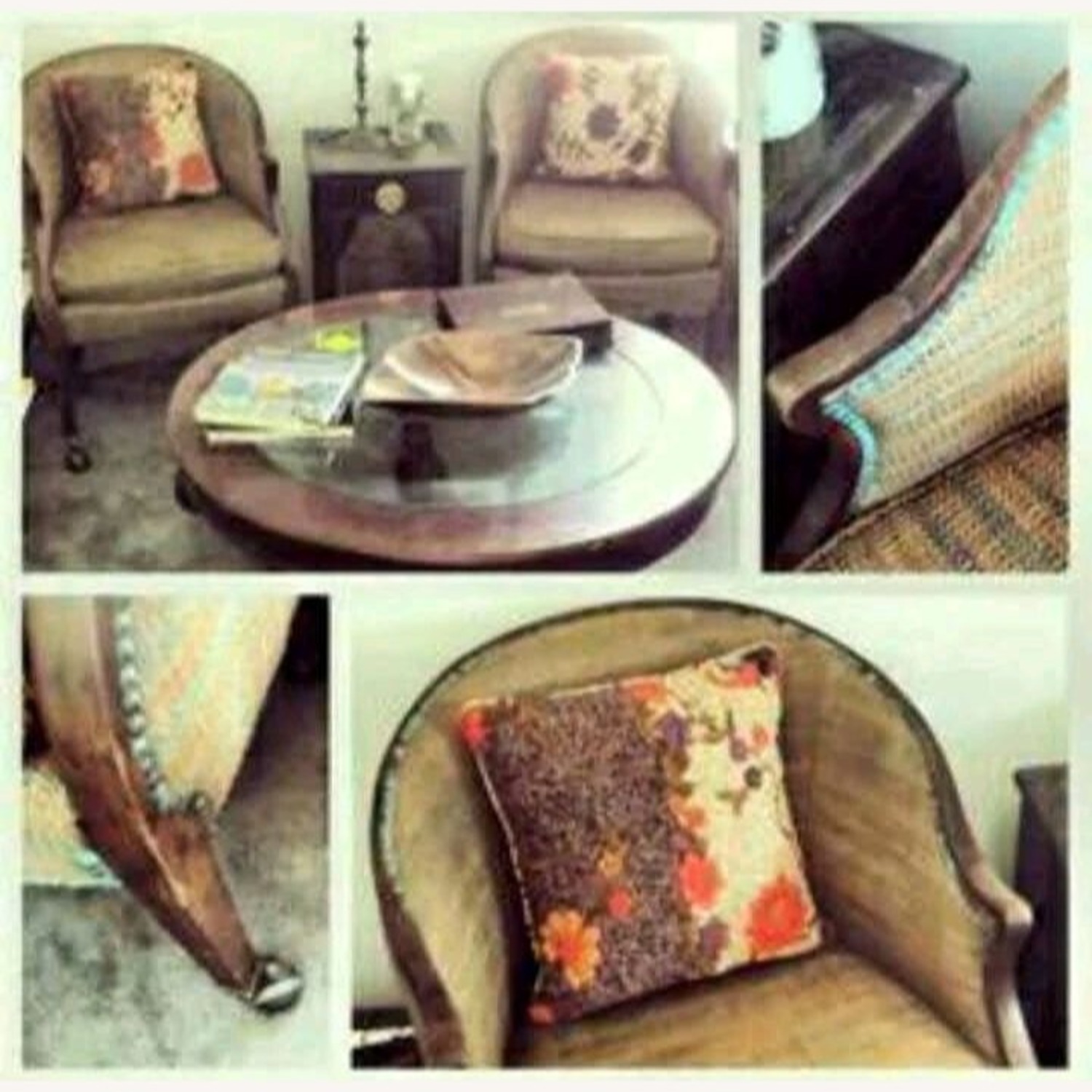 Pair of Baker Furniture Dark Brown Armchair - image-8