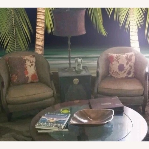 Used Pair of Baker Furniture Dark Brown Armchair for sale on AptDeco