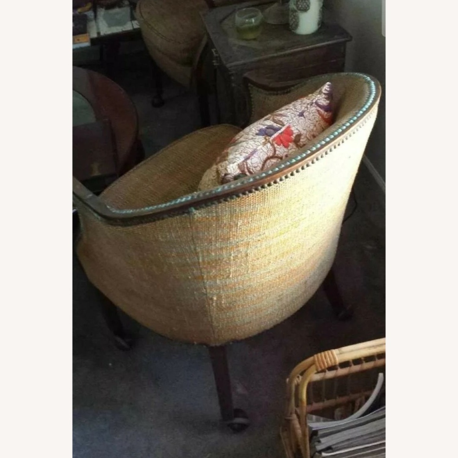 Pair of Baker Furniture Dark Brown Armchair - image-3