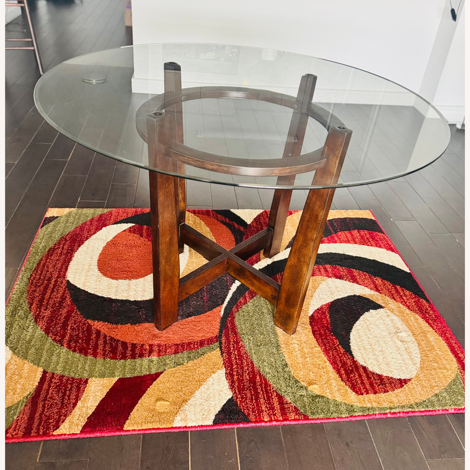 Round Glass Dining Table - image-1